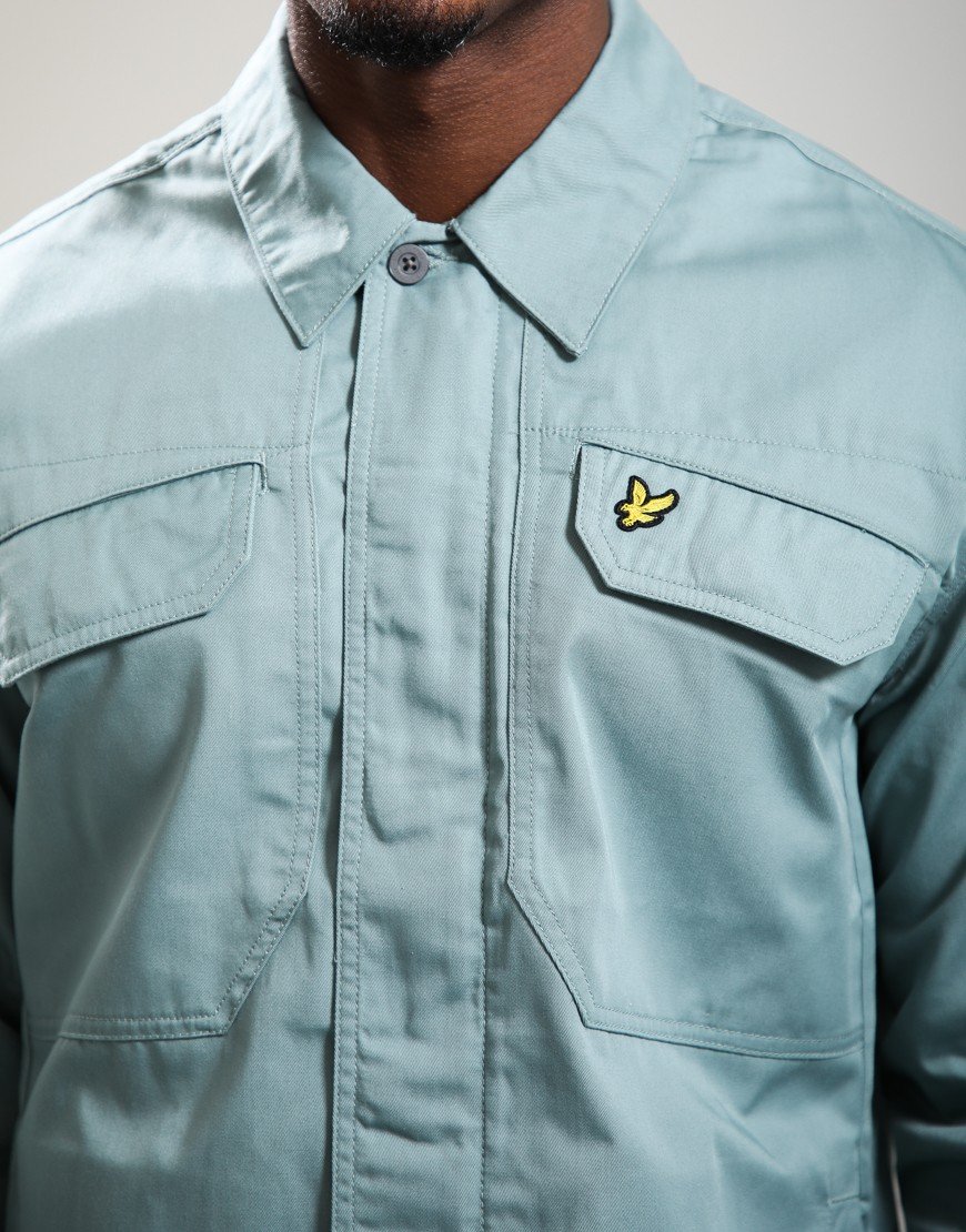 Lyle & Scott Multi Pocket Overshirt Cold Mint Lyle & Scott Multi Pocket Overshirt Cold Mint