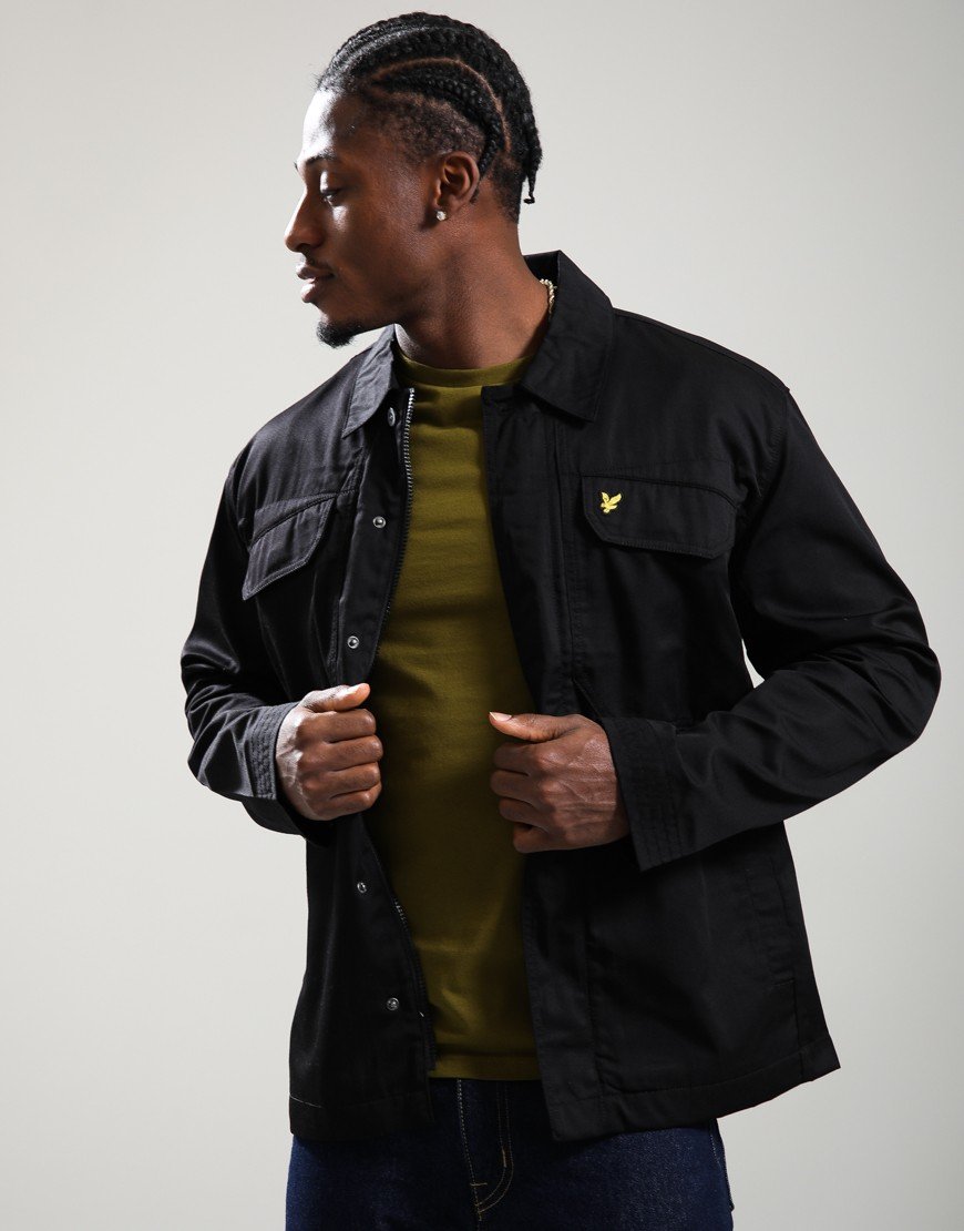 Lyle & Scott Multi Pocket Overshirt Jet Black Lyle & Scott Multi Pocket Overshirt Jet Black
