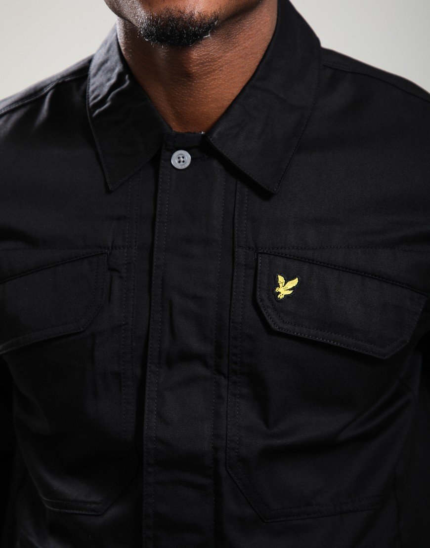 Lyle & Scott Multi Pocket Overshirt Jet Black Lyle & Scott Multi Pocket Overshirt Jet Black