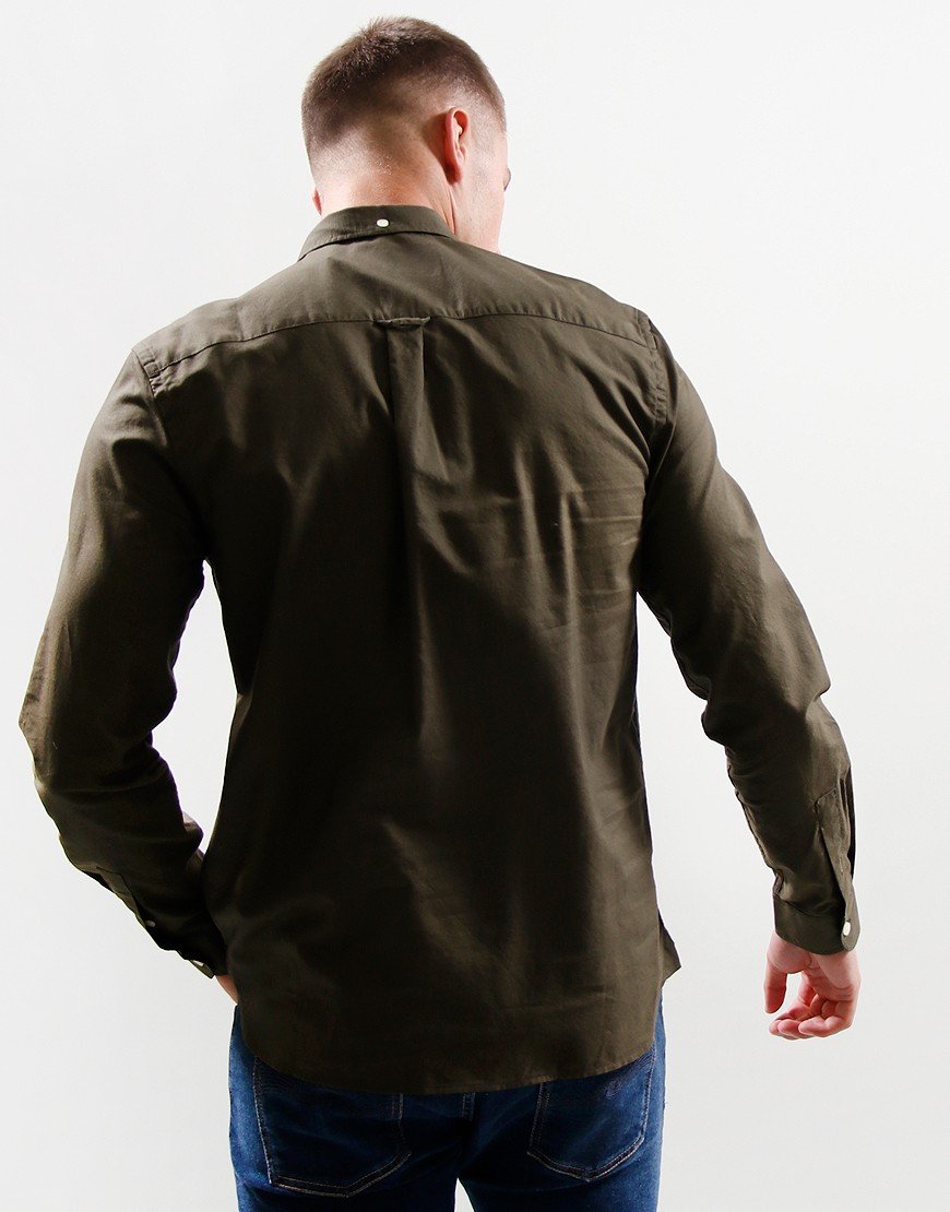 Lyle & Scott Oxford Long Sleeve Shirt Olive