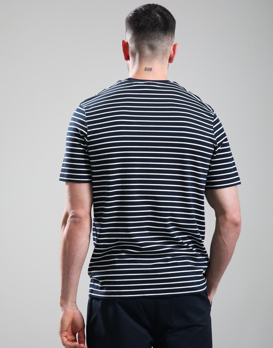 Lyle & Scott Pique Breton T-Shirt Dark Navy/White