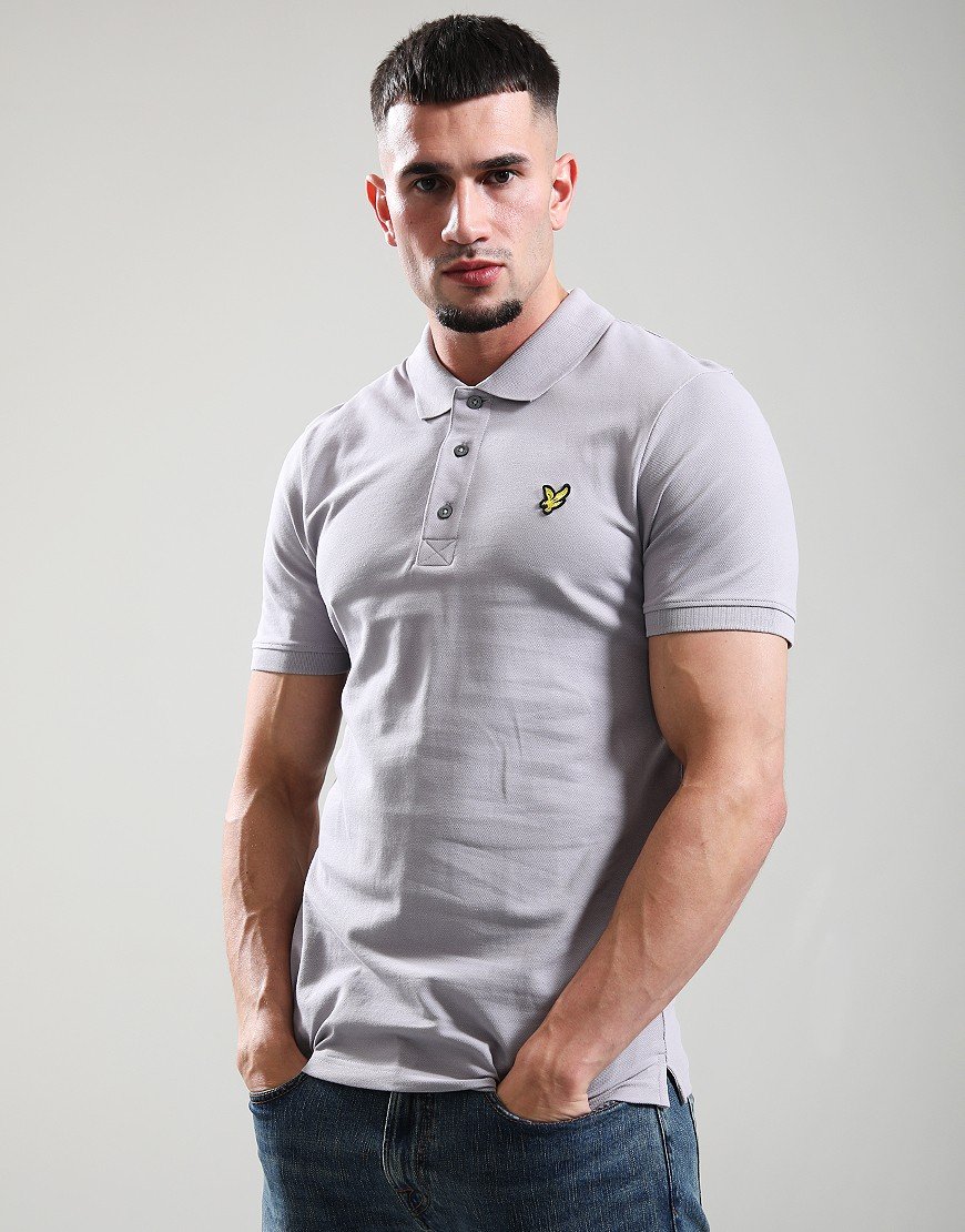Lyle & Scott Plain Polo Shirt Ash Lilac