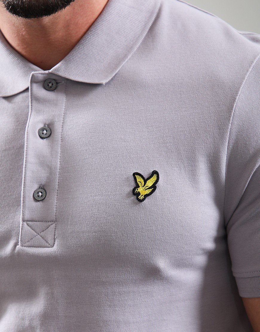 Lyle & Scott Plain Polo Shirt Ash Lilac