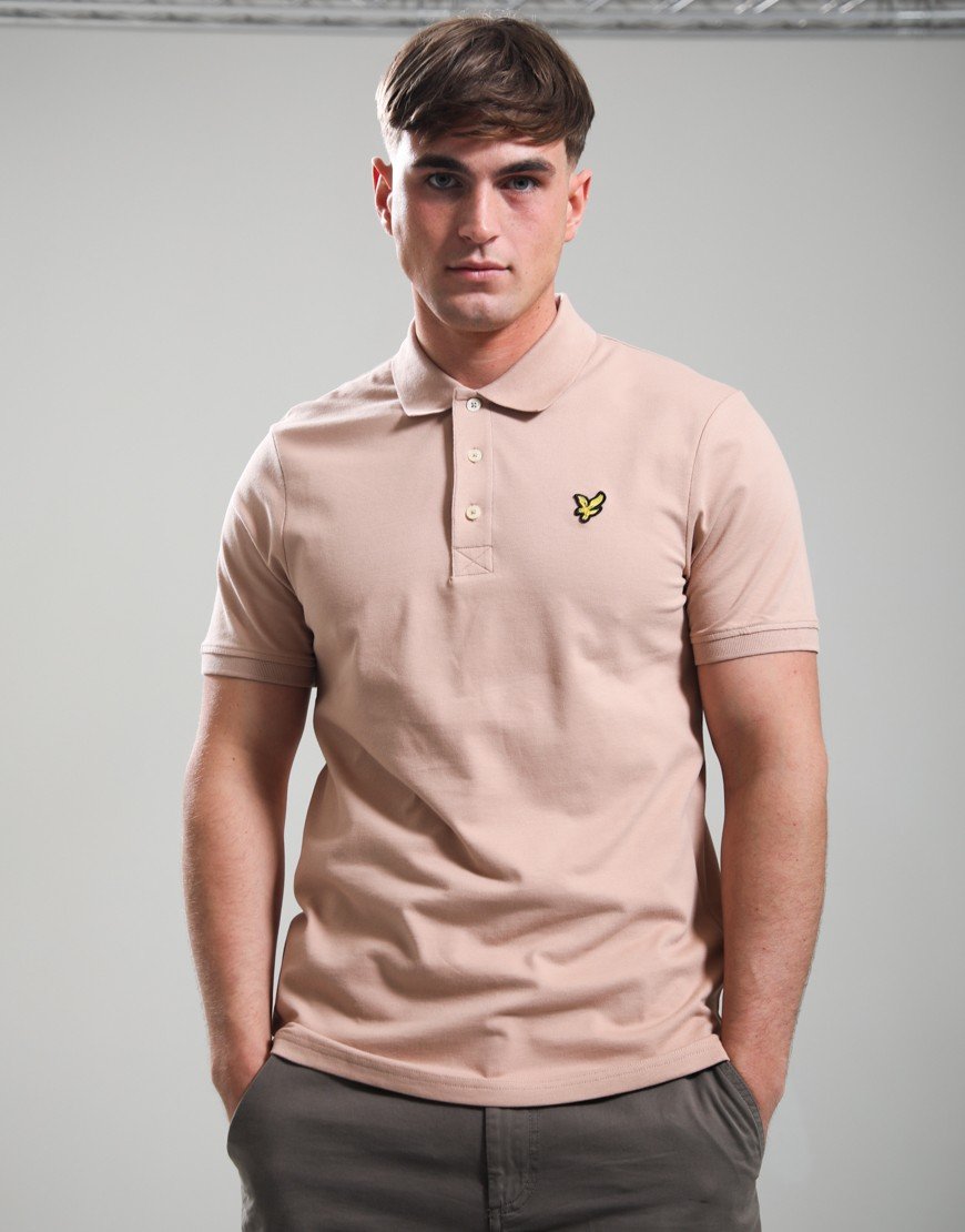 Lyle & Scott Plain Polo Shirt Barley
