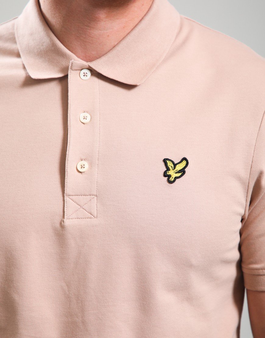 Lyle & Scott Plain Polo Shirt Barley