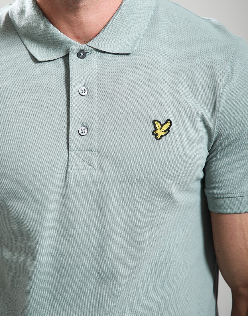 Lyle & Scott Plain Polo Shirt Cold Mint