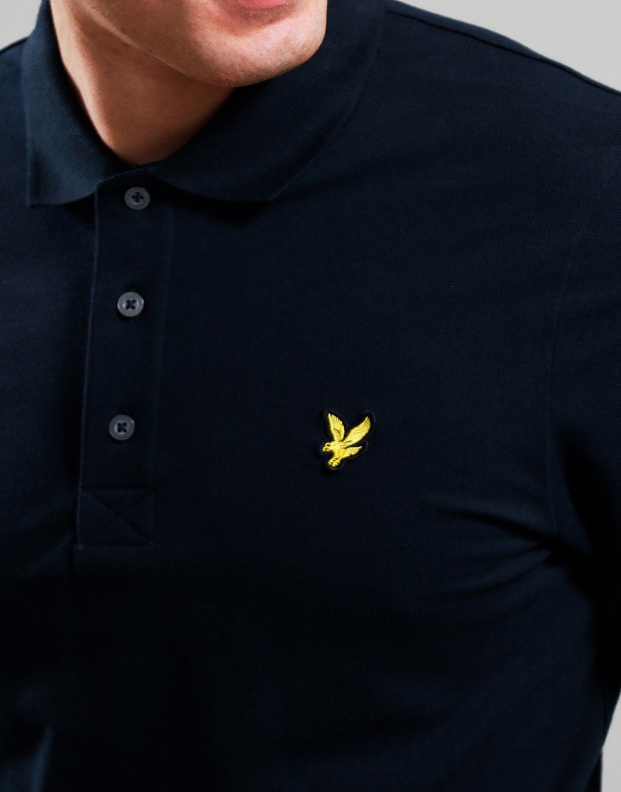 Lyle & Scott Plain Polo Shirt Dark Navy