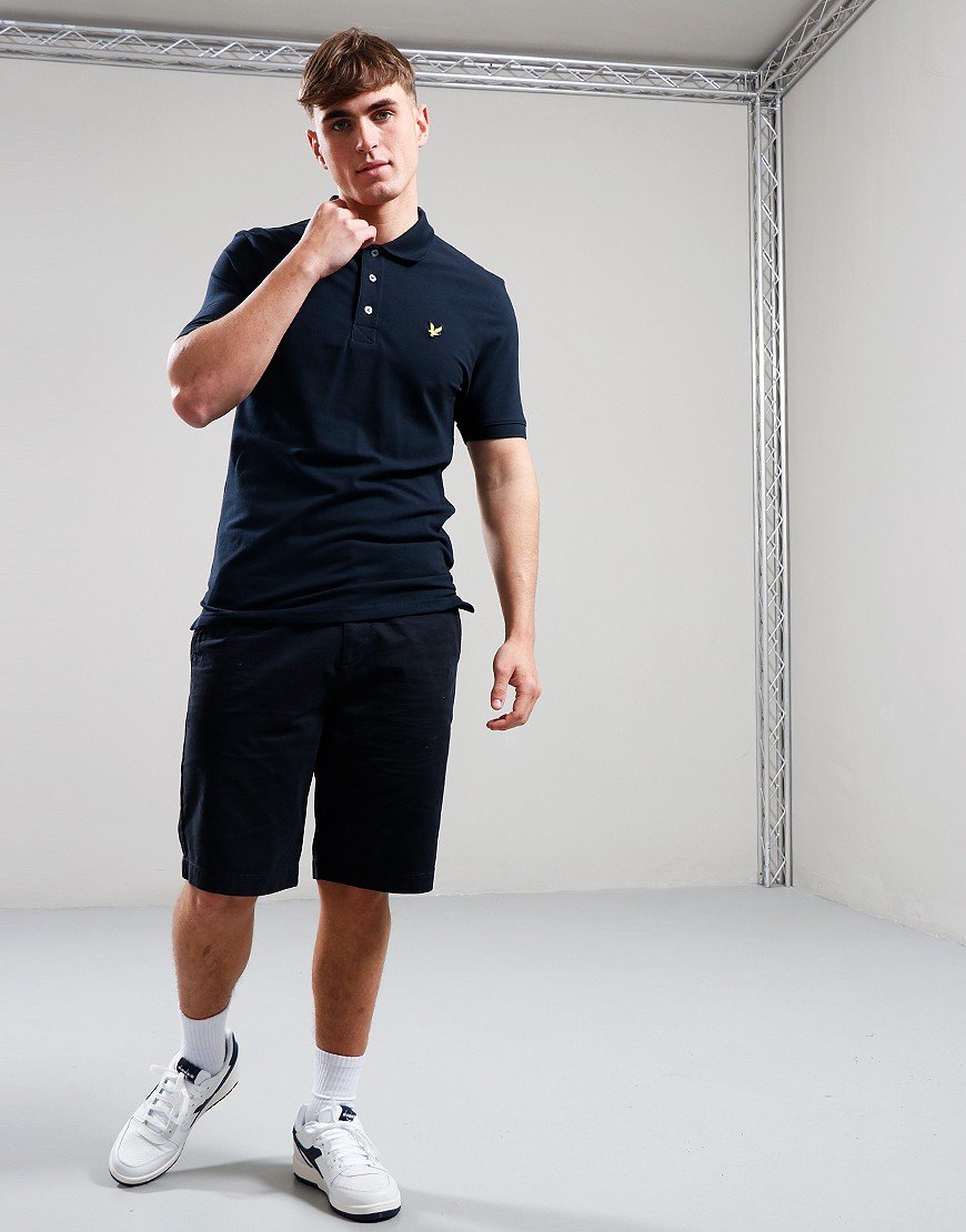 Lyle & Scott Plain Polo Shirt Dark Navy