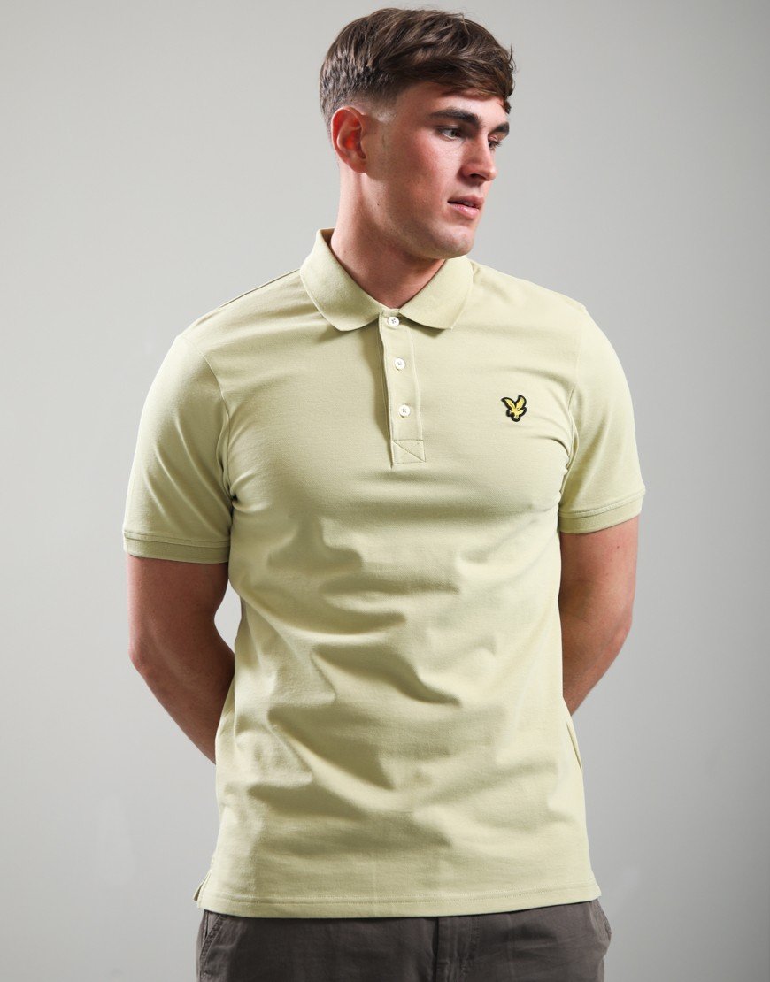 Lyle & Scott Plain Polo Shirt Herb Green