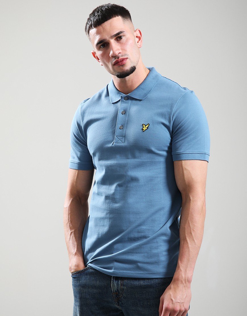 Lyle & Scott Plain Polo Shirt Ocean Sky
