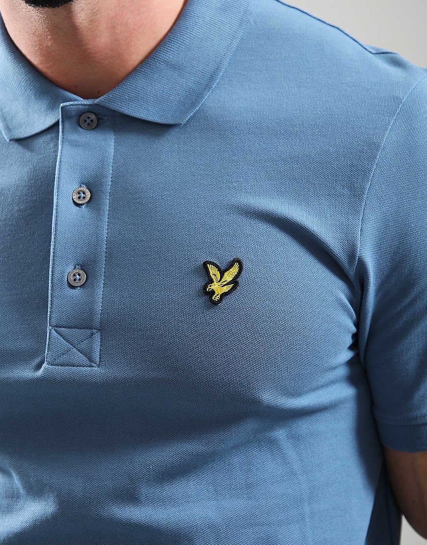 Lyle & Scott Plain Polo Shirt Ocean Sky