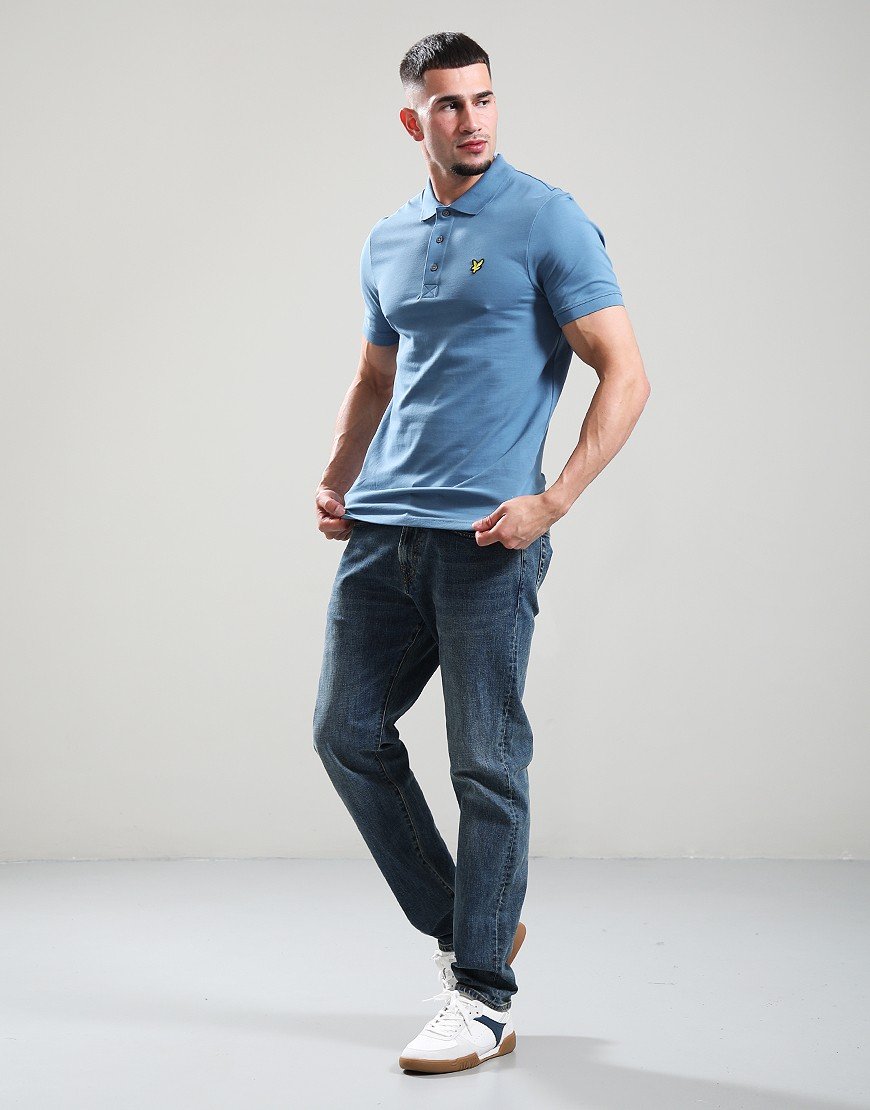 Lyle & Scott Plain Polo Shirt Ocean Sky