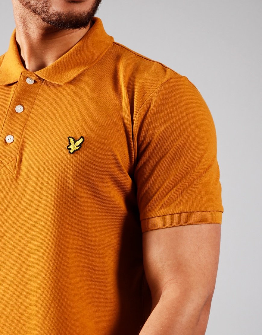 Scott Short Sleeved Polo Shirt Caramel 