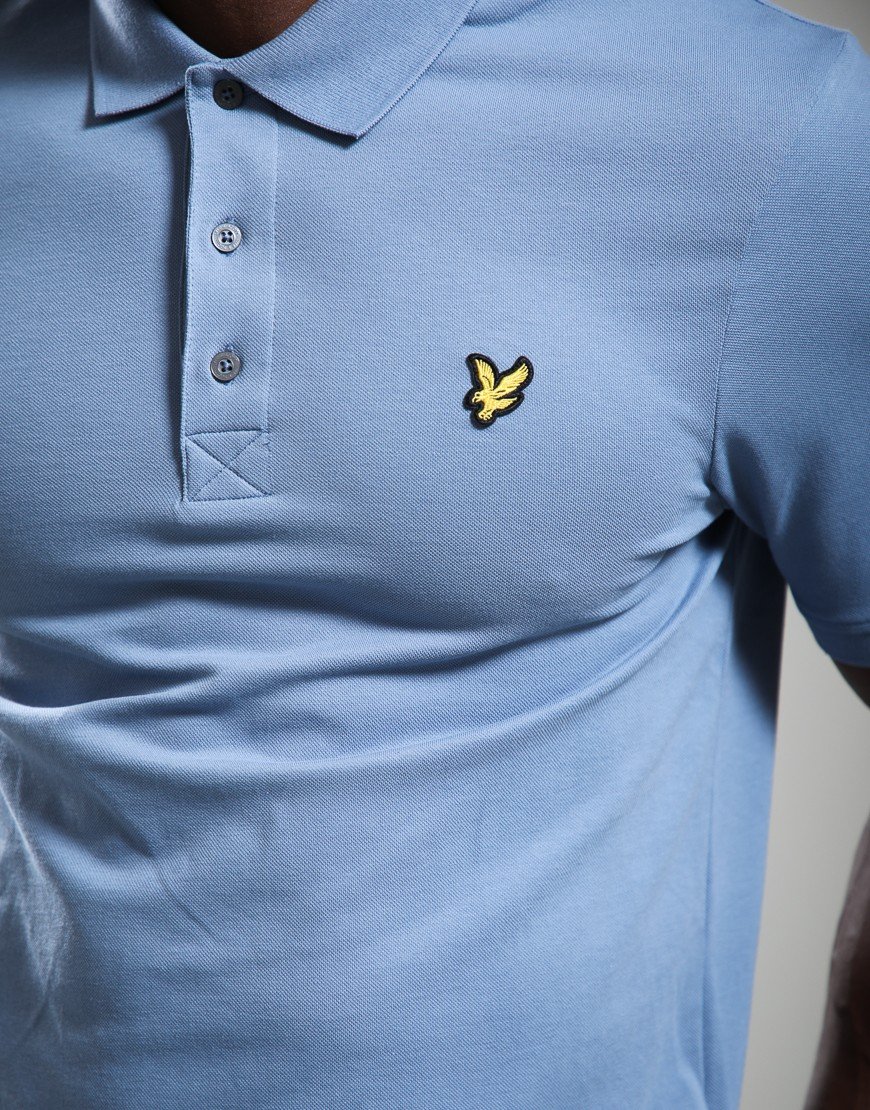 Lyle & Scott Plain Polo Shirt Power Blue