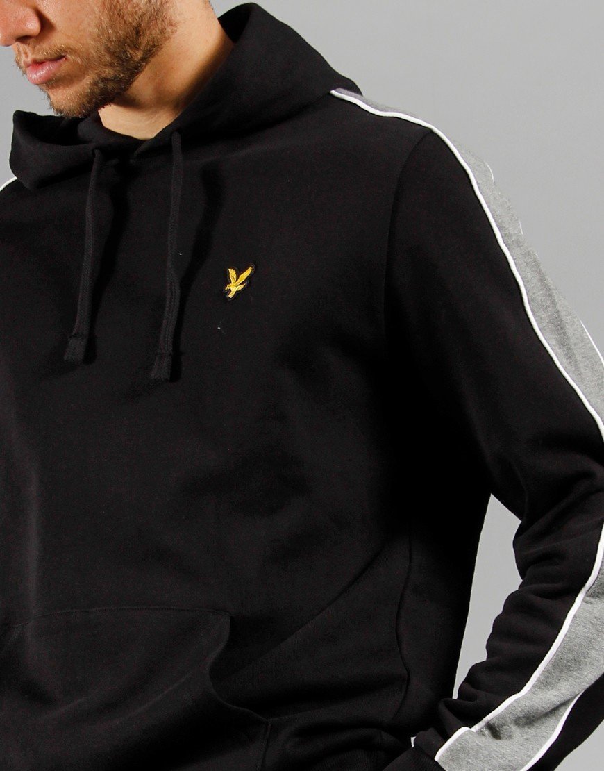 Lyle and scott panelled hoodie clearance