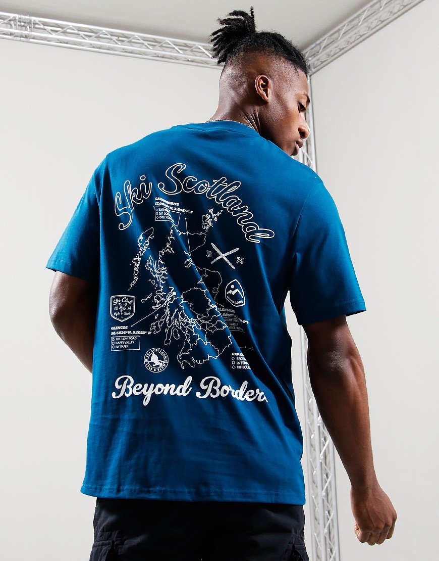 Lyle & Scott Skimap Graphic T-Shirt Apres Navy
