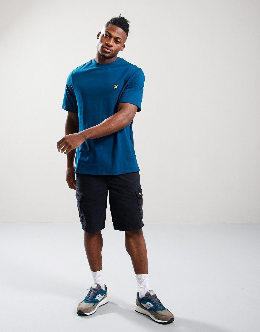 Lyle & Scott Skimap Graphic T-Shirt Apres Navy