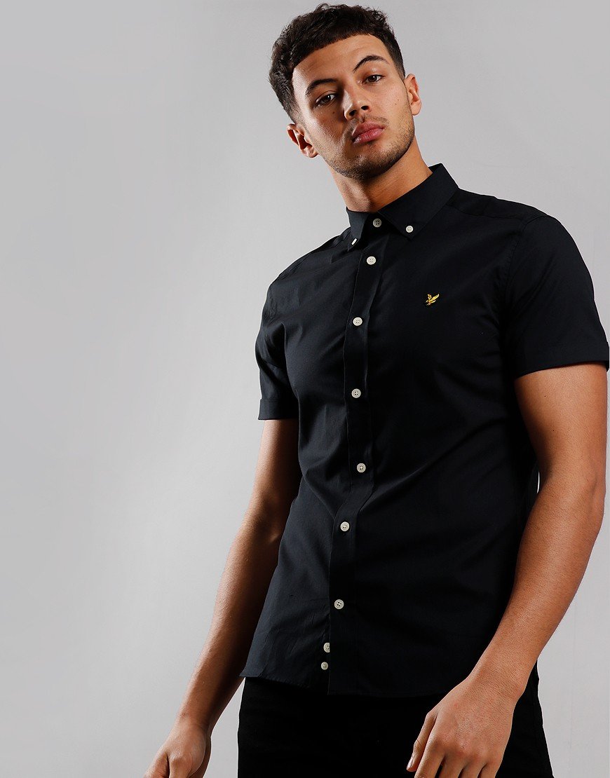 Lyle and scott black shirt clearance