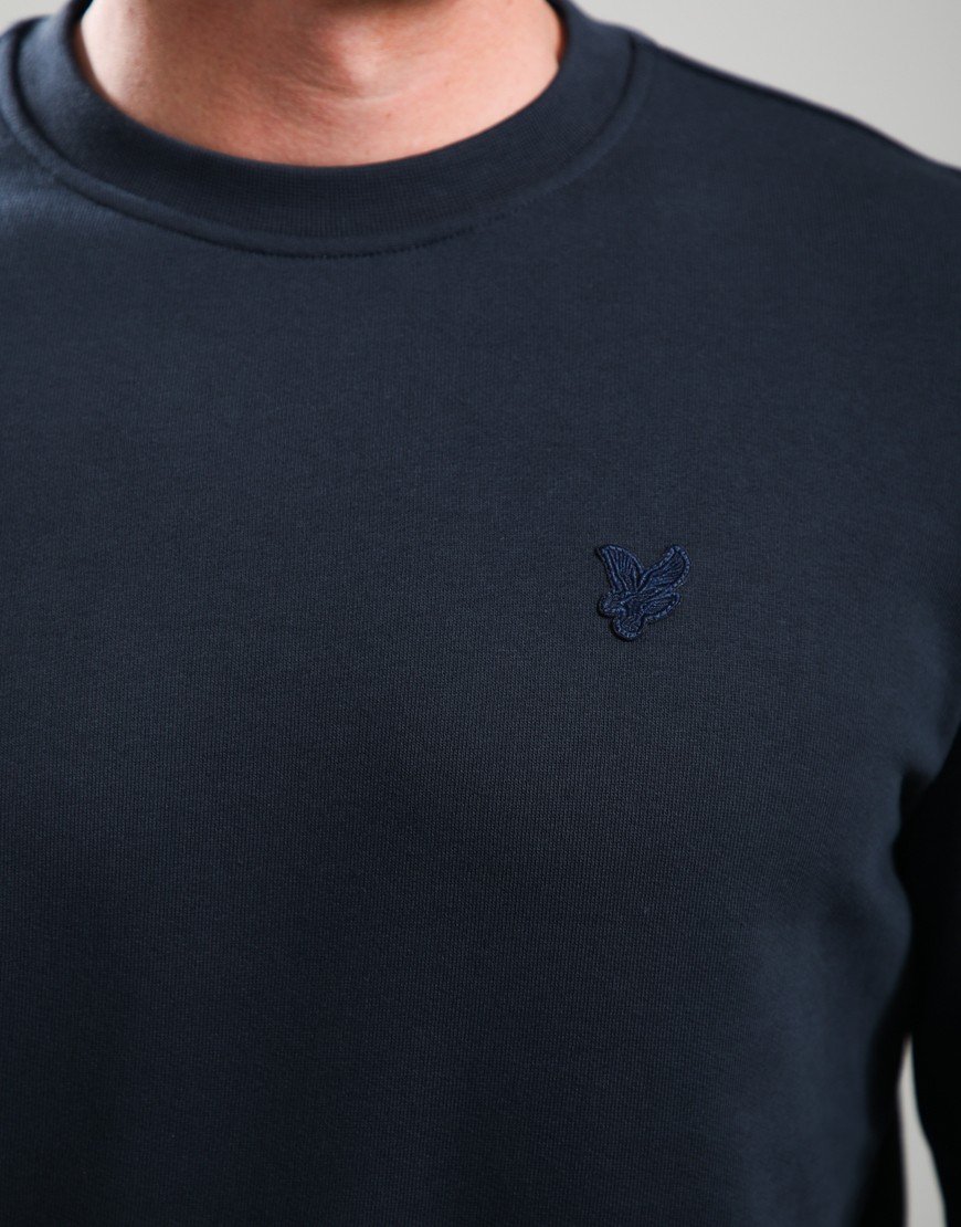 Lyle & Scott Superfine Crew Neck Sweat Dark Navy