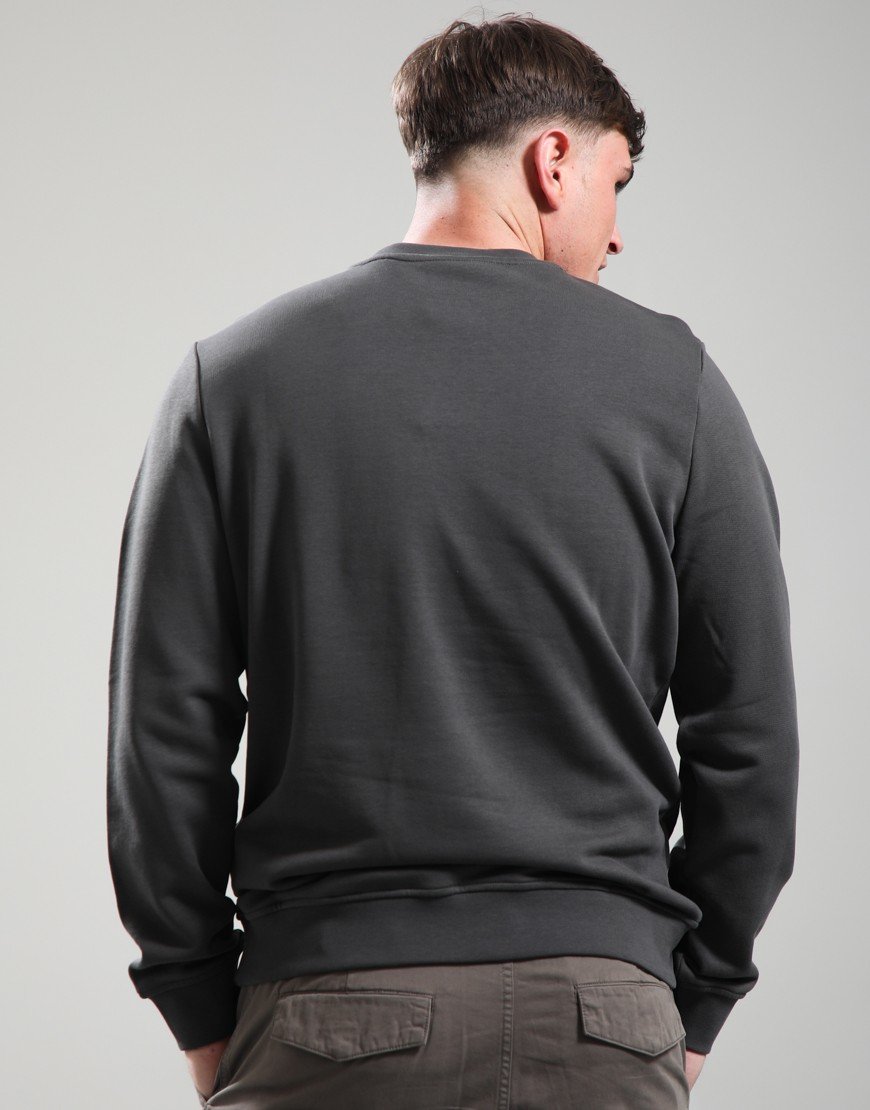 Lyle & Scott Superfine Crew Neck Sweat Gunmetal
