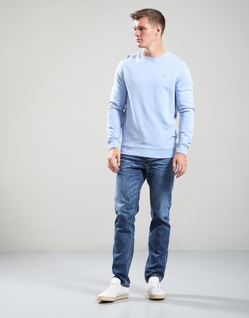 Lyle & Scott Superfine Crew Sweat Brunnera Blue