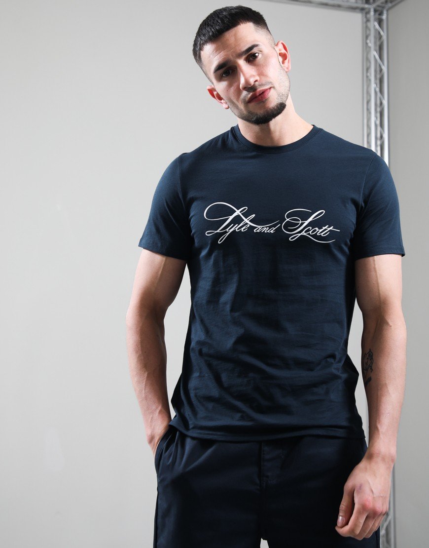 Lyle & Scott Superfine Graphic T-Shirt Carbon