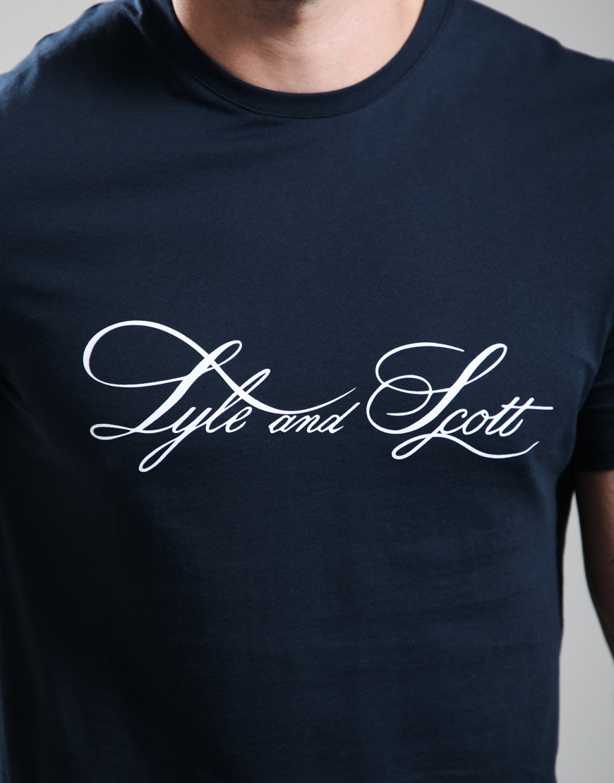 Lyle & Scott Superfine Graphic T-Shirt Carbon