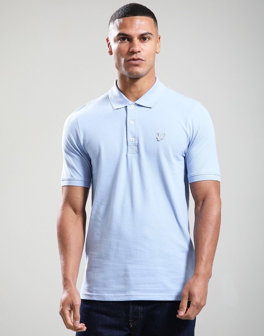Lyle & Scott Superfine Polo Shirt Brunnera Blue