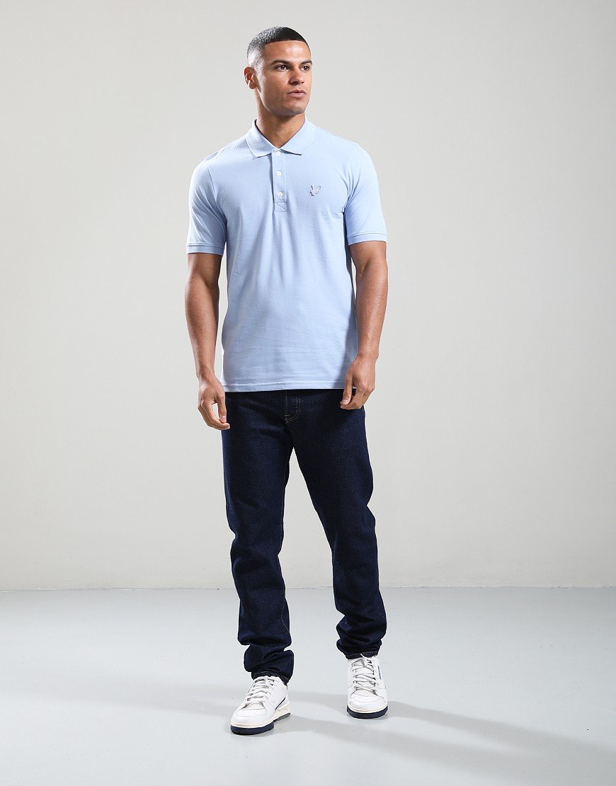 Lyle & Scott Superfine Polo Shirt Brunnera Blue