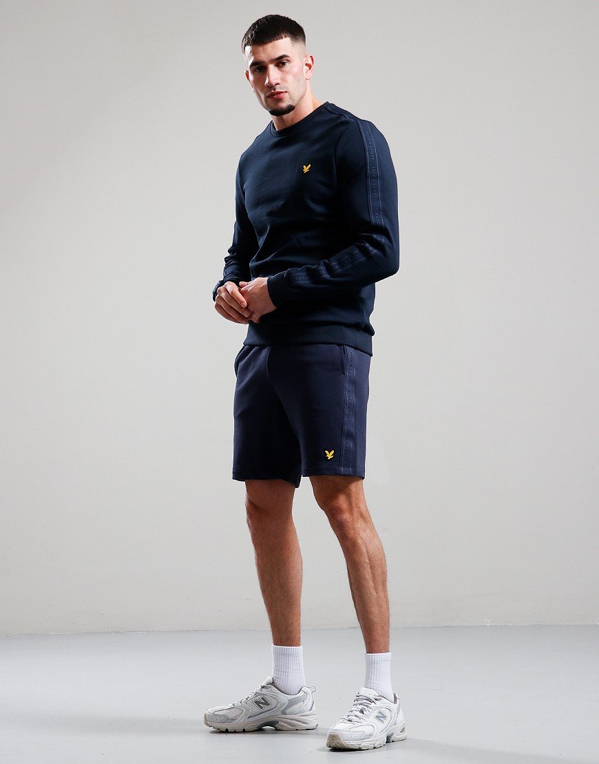 Lyle & Scott Tape Crew Sweat Dark Navy