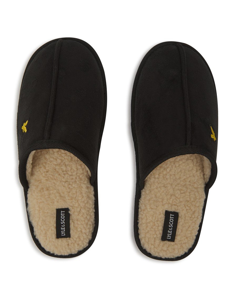 Lyle & Scott Tarquinn Slippers Black