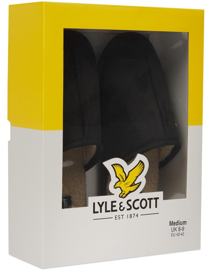 Lyle & Scott Tarquinn Slippers Black