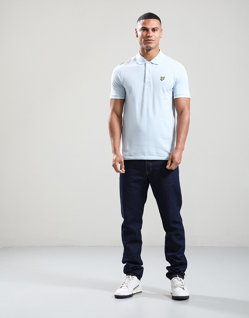Lyle & Scott Tipped Polo Shirt Fresh Water