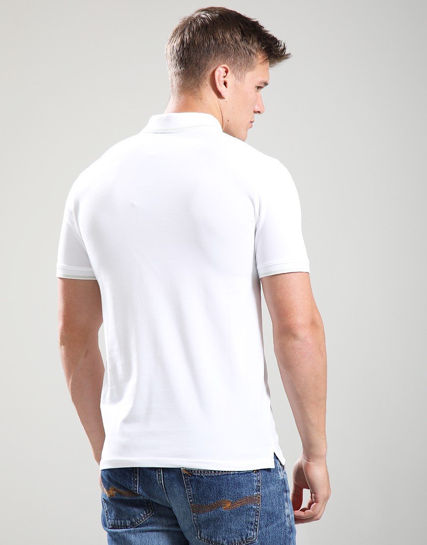 Lyle & Scott Tipped Polo Shirt White/Soft Matcha