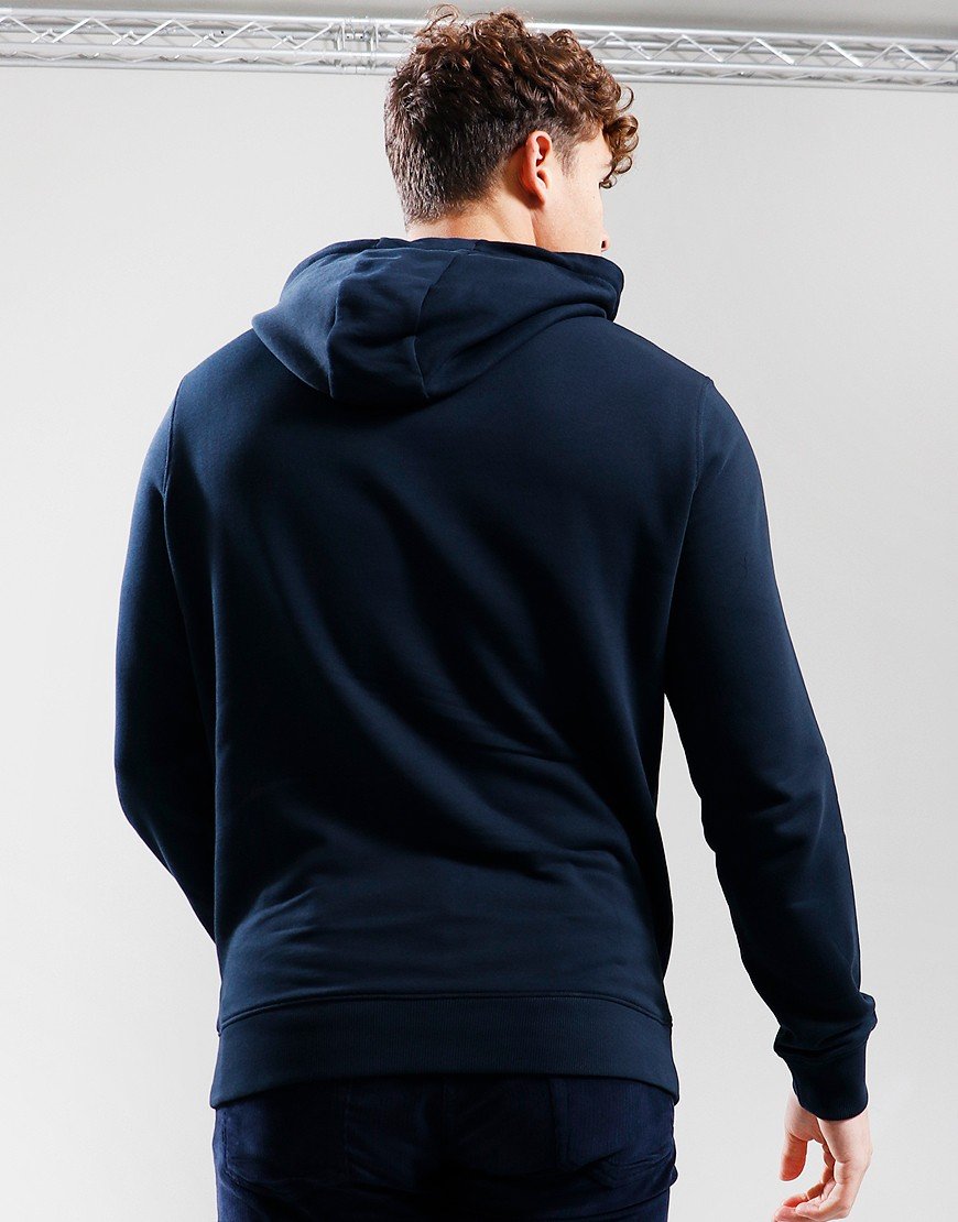 Lyle & Scott Tonal Eagle Pullover Hoodie Dark Navy