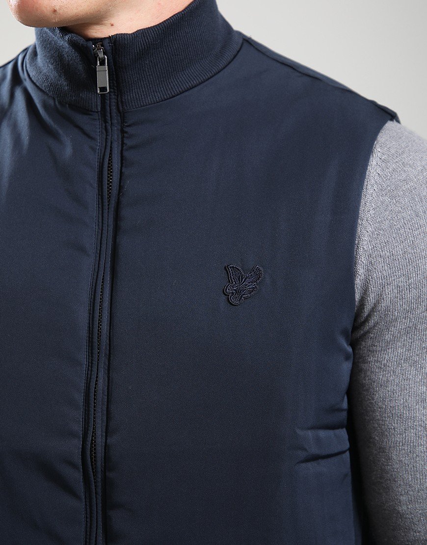 Lyle & Scott Tonal Hybrid Gilet Navy