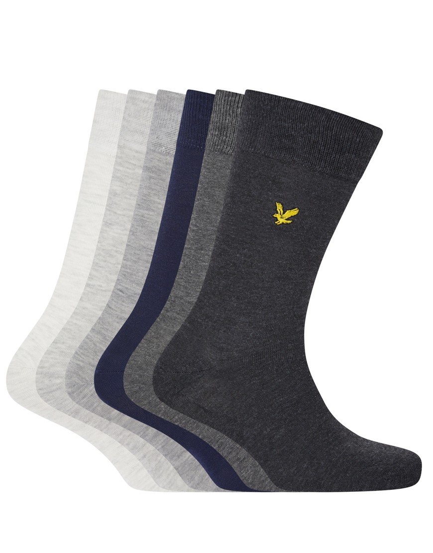 Lyle & Scott Victor 6 Pack Socks Multi