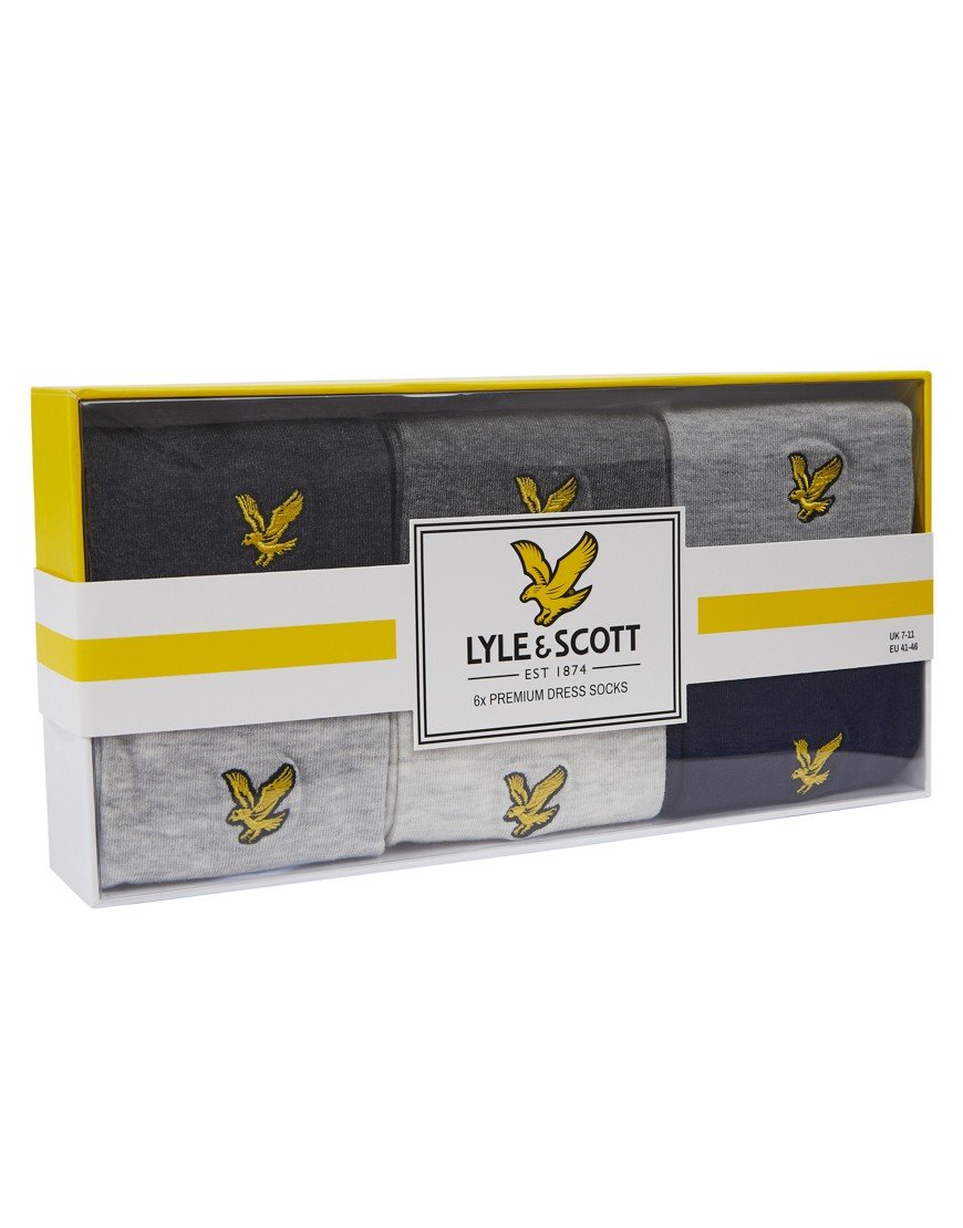 Lyle & Scott Victor 6 Pack Socks Multi