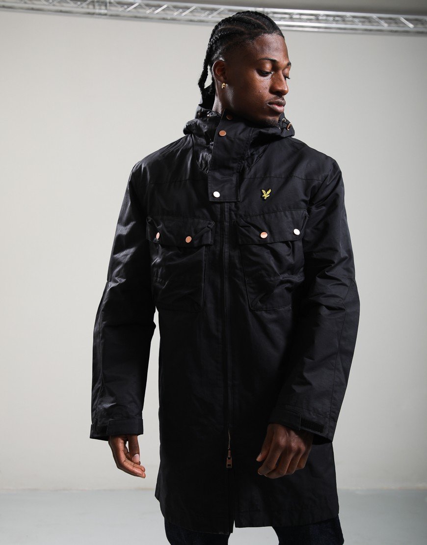 Lyle & Scott Waxed Guard Parka Jet Black