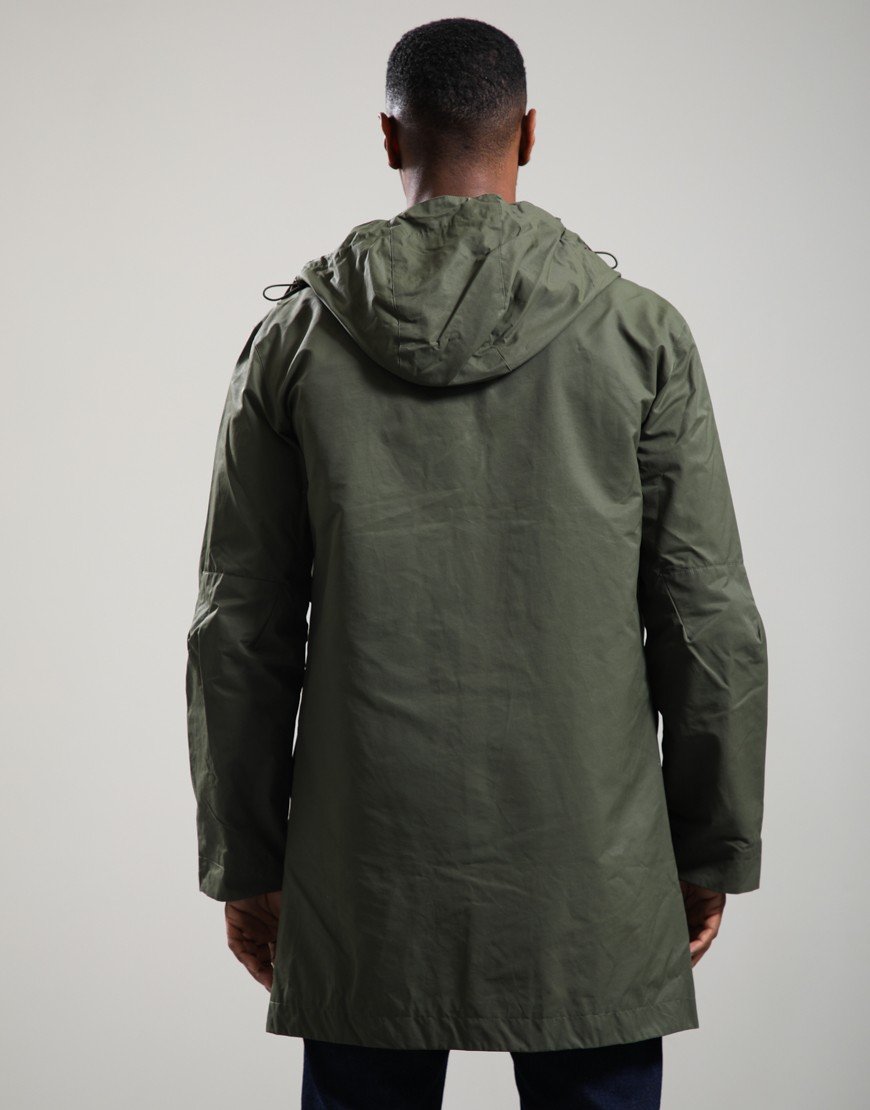 Lyle & Scott Waxed Guard Parka True Olive