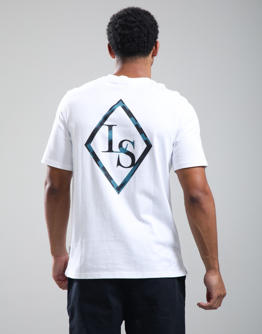 Lyle & Scott Chrome Eagle Graphic T-Shirt White/Lagoon
