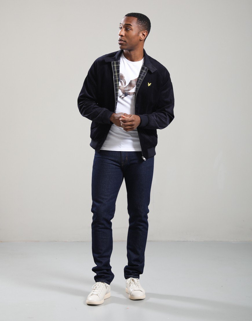 Lyle & Scott Cord Harrington Jacket Dark Navy