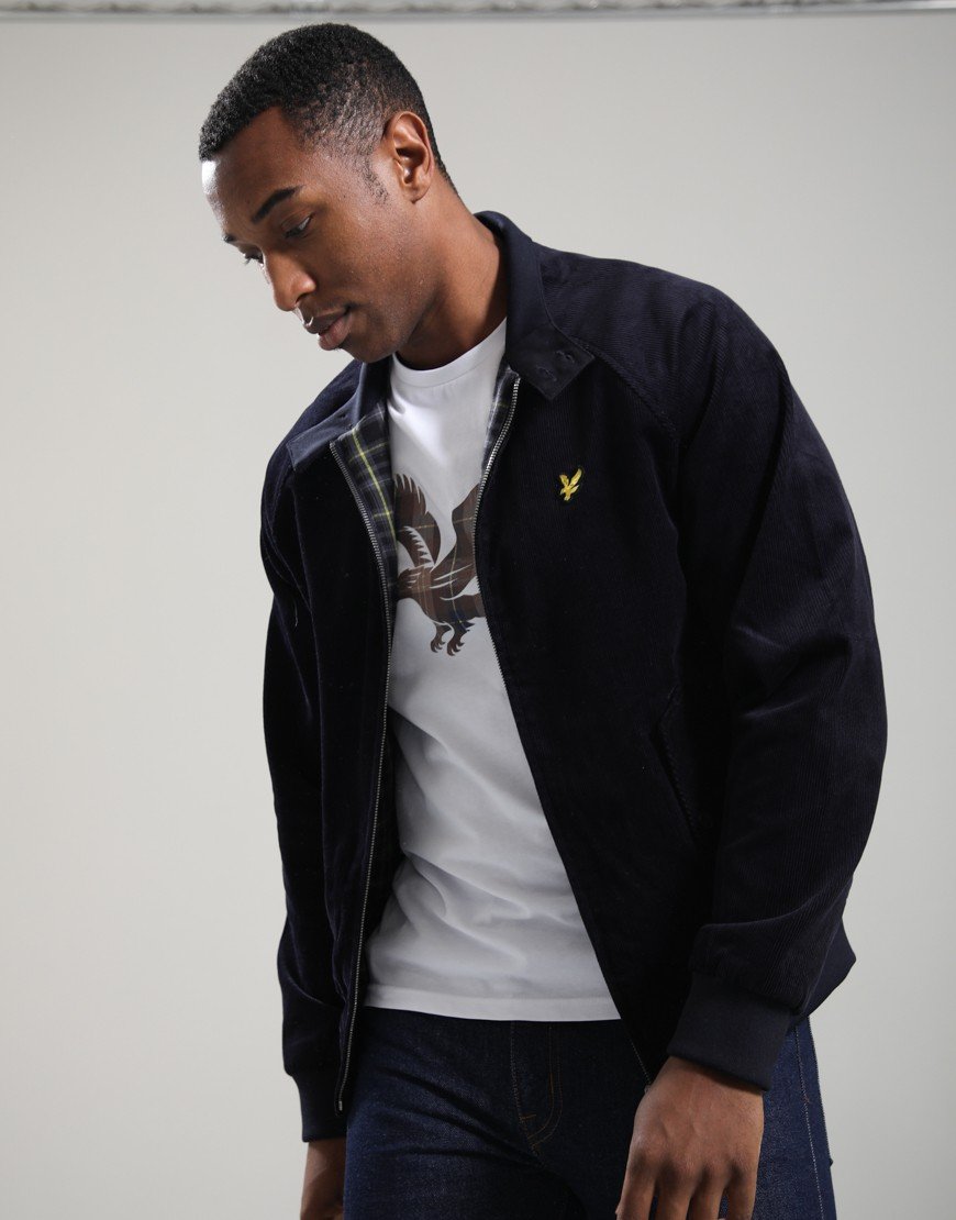 Lyle & Scott Cord Harrington Jacket Dark Navy