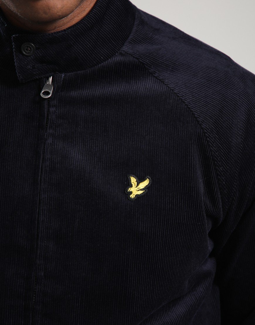 Lyle & Scott Cord Harrington Jacket Dark Navy