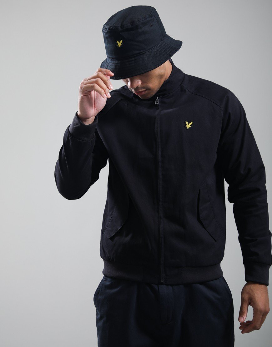Lyle & Scott Cotton Harrington Jacket Jet Black