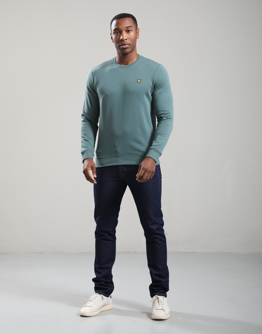 Lyle & Scott Crew Neck Sweat Silver Pine