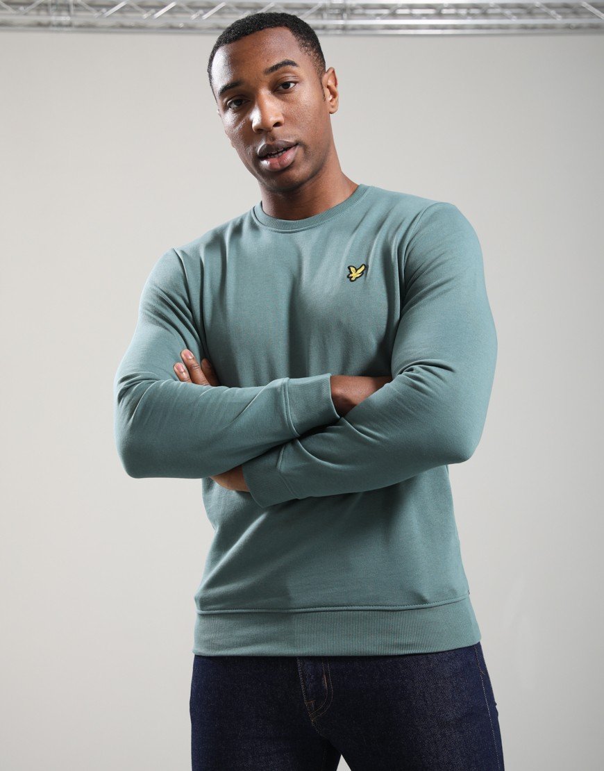 Lyle & Scott Crew Neck Sweat Silver Pine