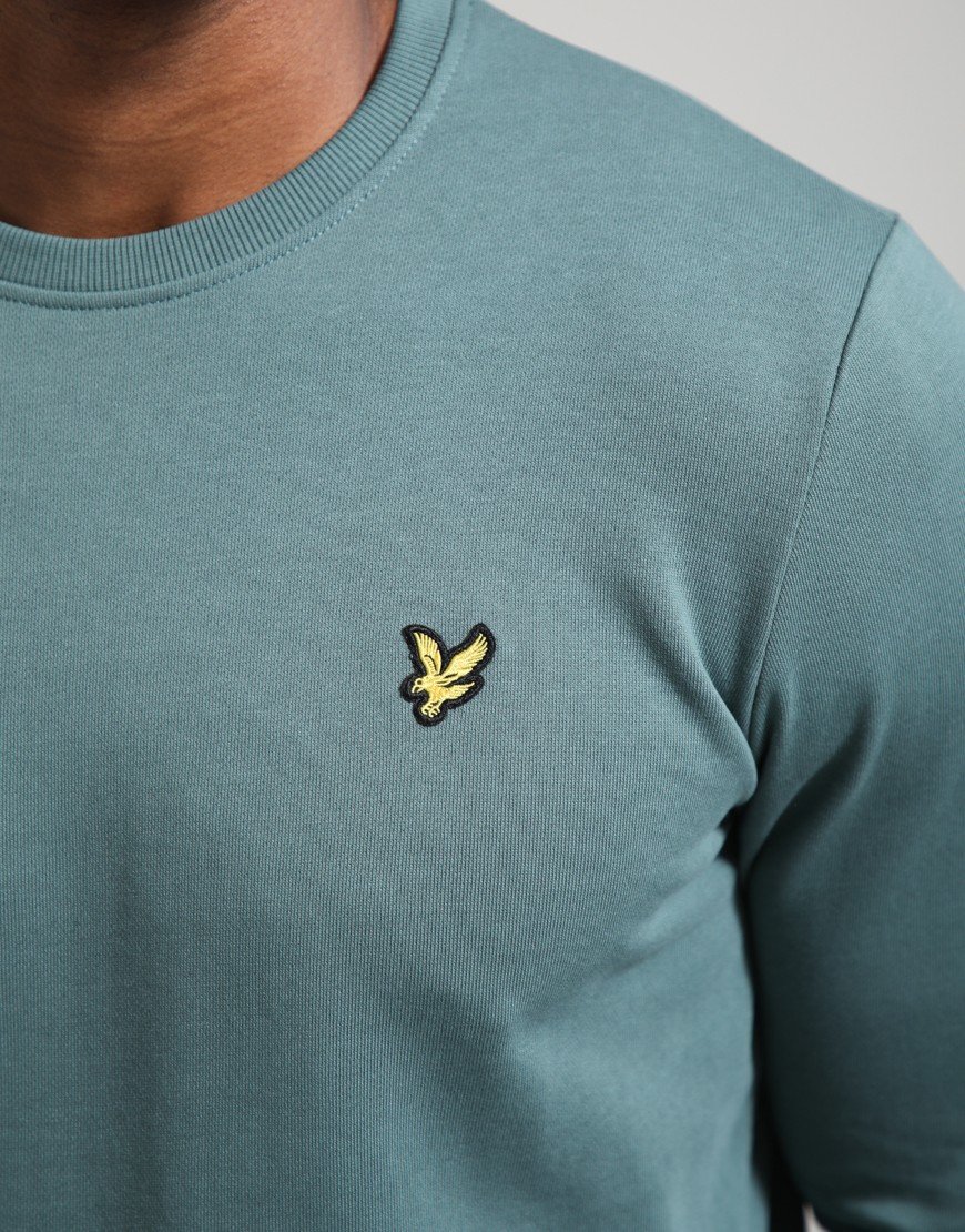 Lyle & Scott Crew Neck Sweat Silver Pine