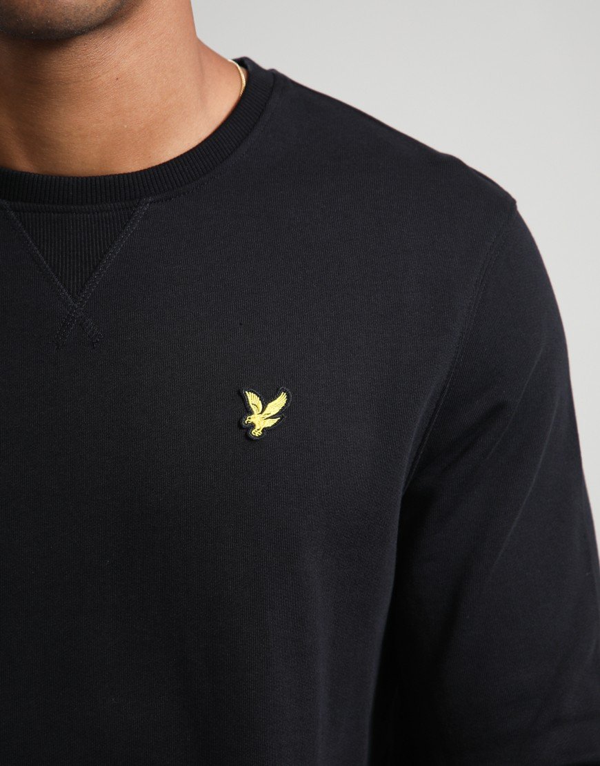 Lyle & Scott Crew Neck Sweat Jet Black