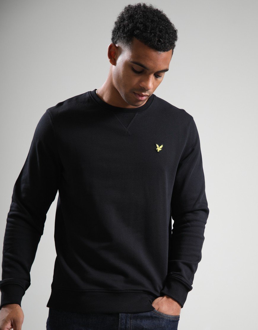 Lyle & Scott Crew Neck Sweat Jet Black